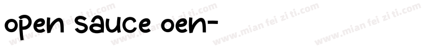 open sauce oen字体转换